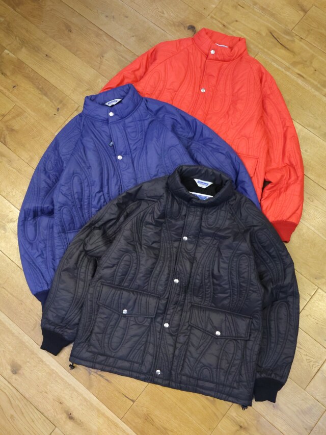 RADIALL　　「FLAMES - STAND COLLARED JACKET」　パデッド ナイロンスタンドカラージャケット