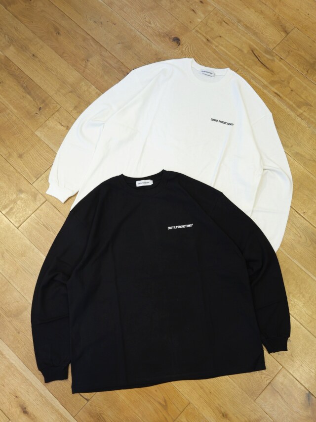 COOTIE　「Raffy Pleated Jersey L/S Tee」　プレーティングコットン ロングスリーブティーシャツ