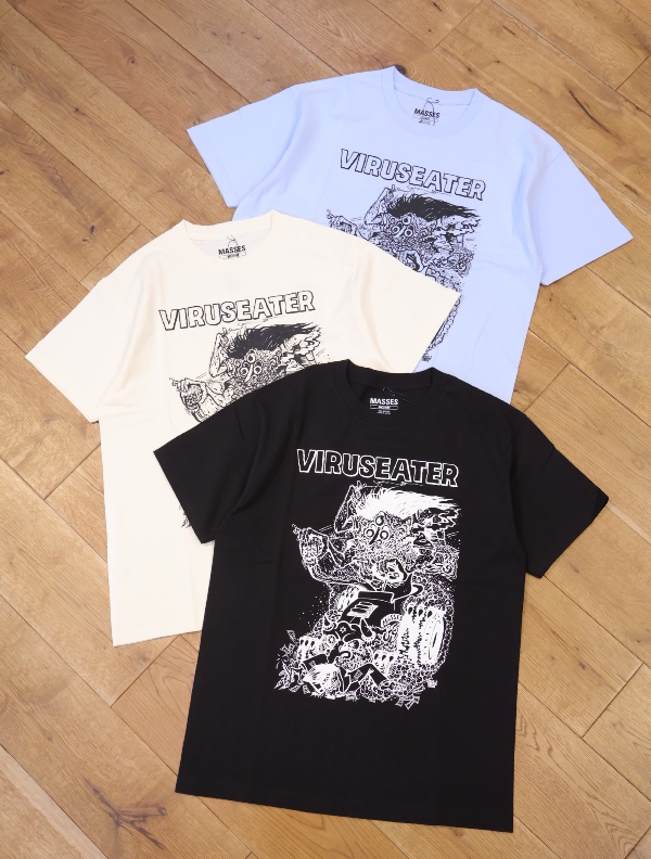 MASSES　　「T-SHIRT VIRUSEATER」　　プリントティーシャツ