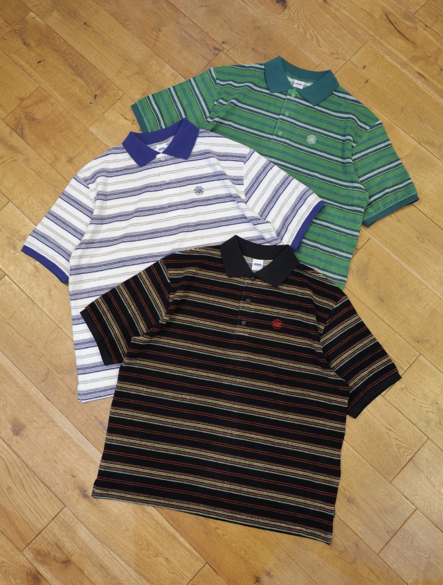 RADIALL 　「SQUIRE - POLO SHIRT S/S」　パイルボーダー ポロシャツ