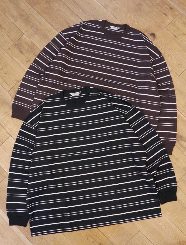 COOTIE 「Supima Border Oversized L/S Tee」 ボーダーオーバー