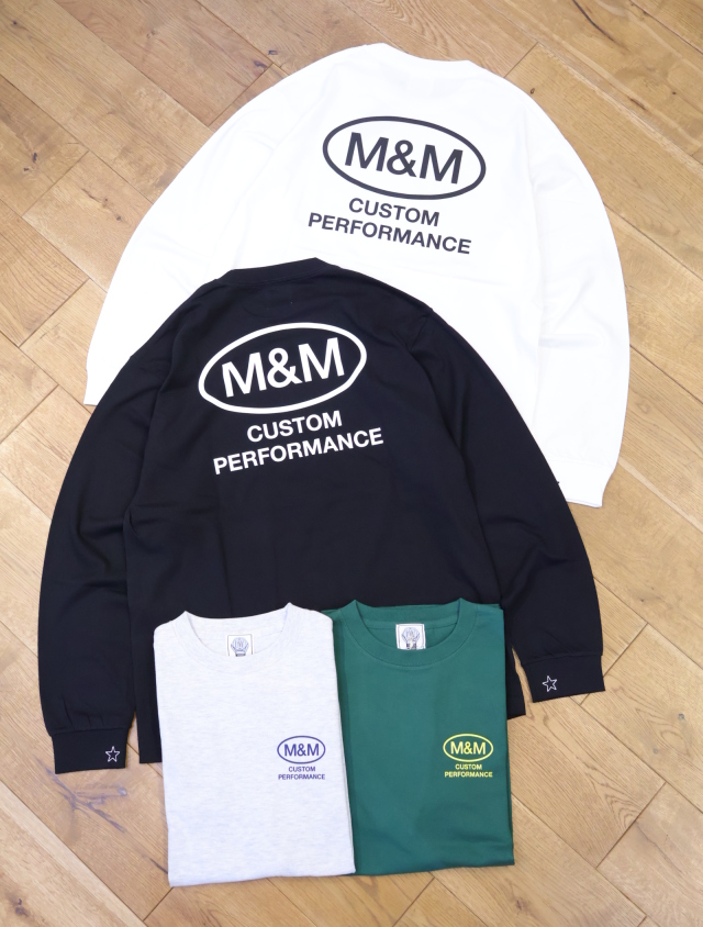 【 10月29日発売！】M&M CUSTOM PERFORMANCE  　「Ellipse Frame L/S Tee」　プリント ロングスリーブティーシャツ