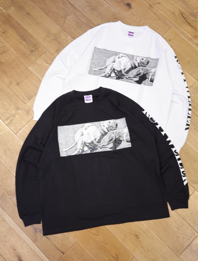 ROTTWEILER 　　「DOGRACE LS TEE」 　プリント ロングスリーブティーシャツ