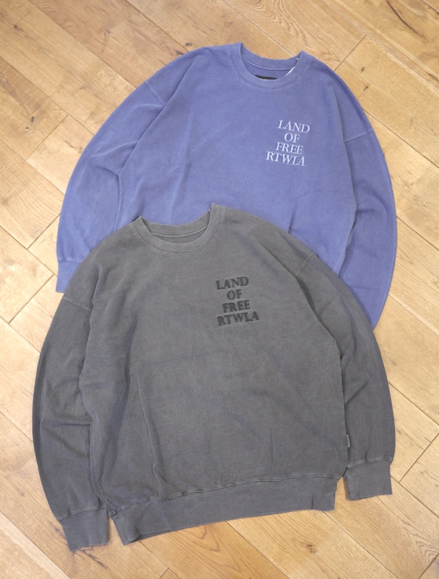 ROTTWEILER 　　「R9 LAND TRAINER」 　ピグメントダイ クルーネック