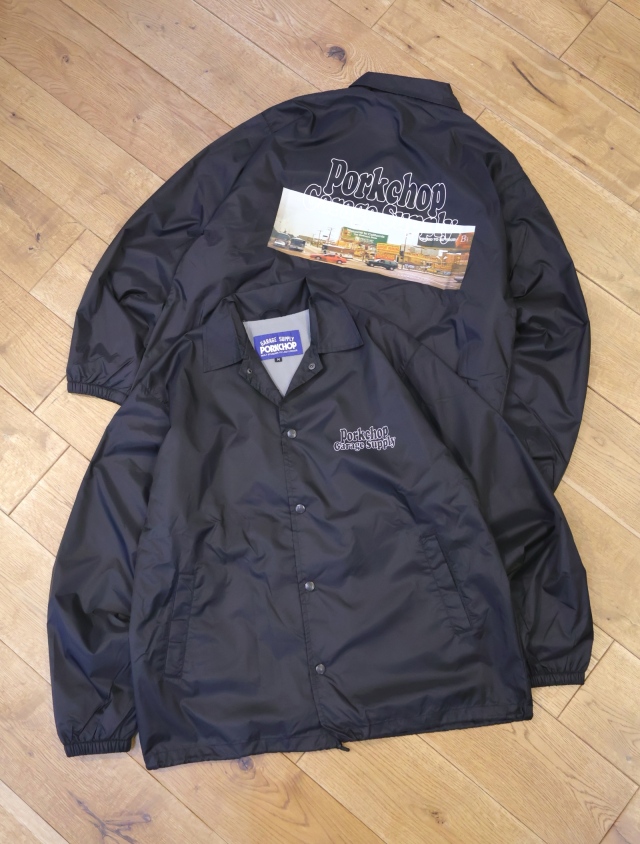 N-327 PORKCHOP ナイロンコーチジャケット　初期　ネイビー S PORKCHOP GARAGE SUPPLY 「80's CALIF COACH JKT」 ナイロンコーチ