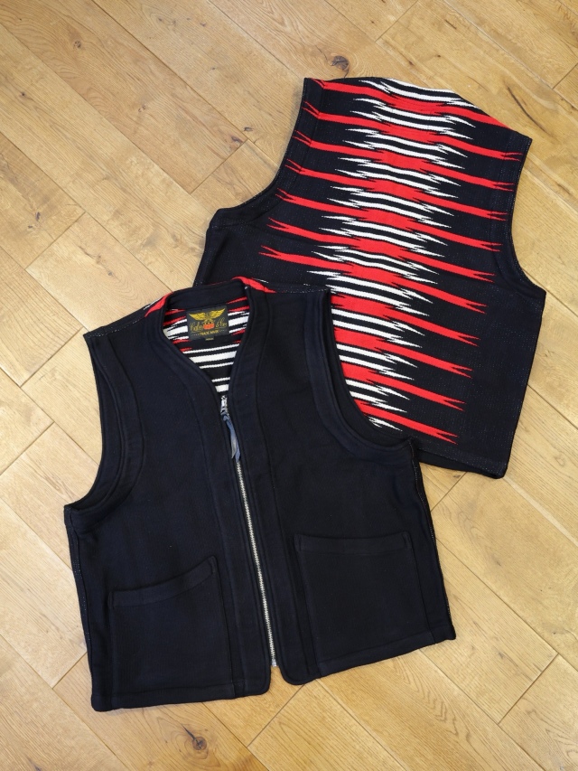 CALEE　「NATIVE BLANKET VEST」　ジャガードベスト
