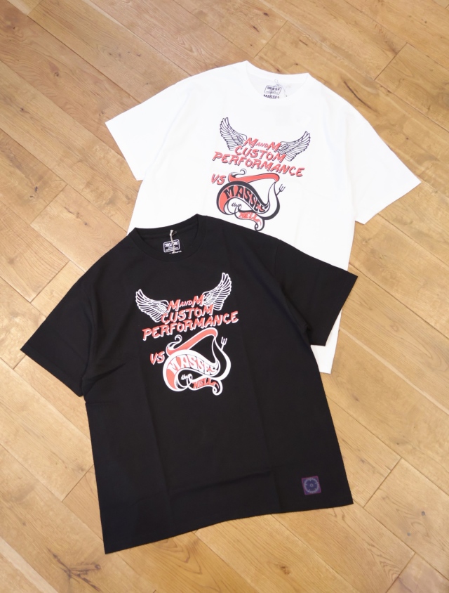 【 7月26日 発売！】M&M CUSTOM PERFORMANCE × MASSES　  「M&M×MASSES T-SHIRT HELL」   プリントティーシャツ