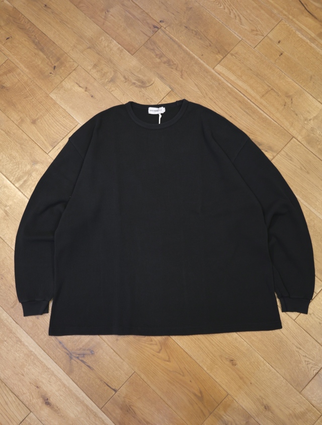 COOTIE　「Degreasing Rough Waffle L/S Tee」　ワイドシルエット ワッフルロングスリーブティーシャツ