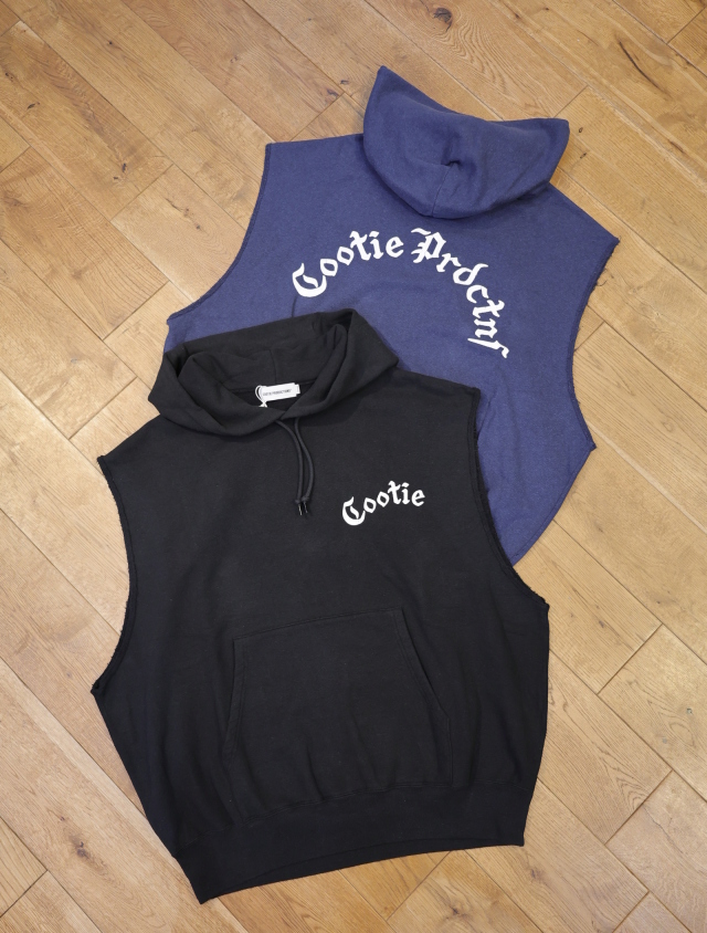 COOTIE　「Venice Sweat Cut-Off Sleeve Hoodie」　カットオフスリーブ スウェットフーディー