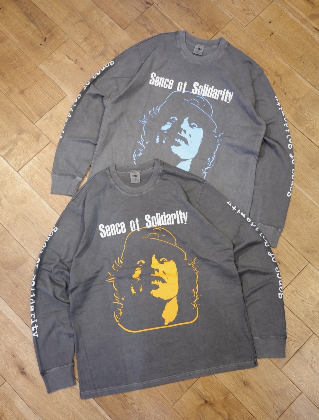 RATS　　「PIGMENT DYED L/S TEE」　　ピグメントダイ プリントロングスリーブティーシャツ