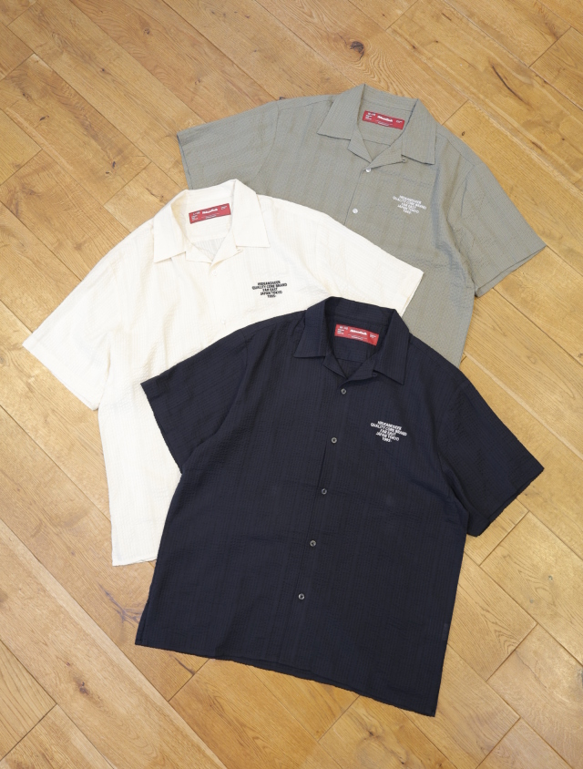Hide and Seek　「Seersucker S/S Shirt」　シアサッカー  オープンカラーシャツ