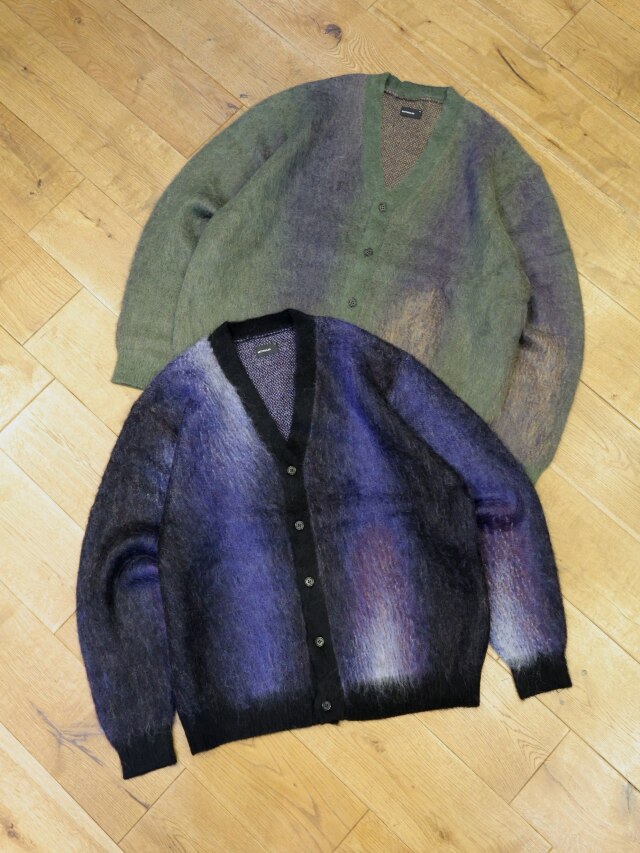 ROTTWEILER 　　「PATERNED CARDIGAN」 　モヘア ニットカーディガン