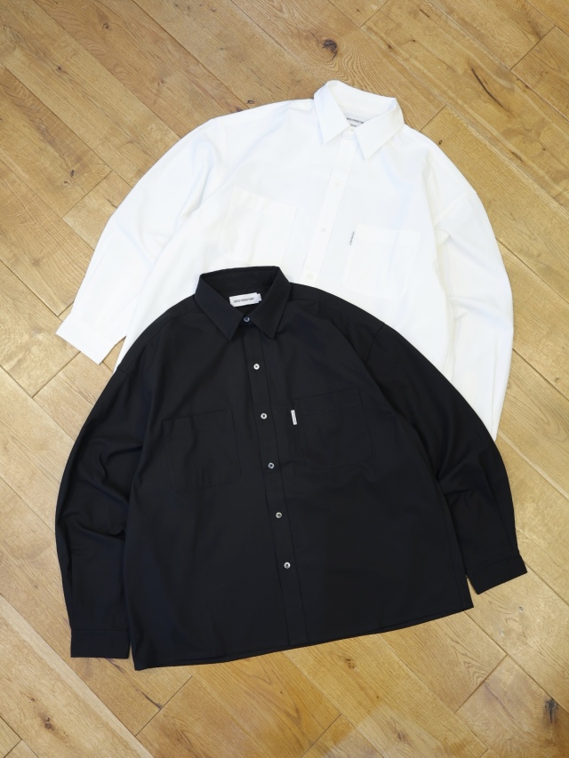 COOTIE 　「Cotton Gabardine Boxy L/S Shirt」　コットンギャバジン レギュラーカラーシャツ