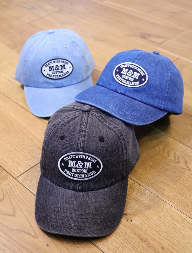 【3月3日 発売！】M&M CUSTOM PERFORMANCE  「DENIM CAP」　デニムキャップ
