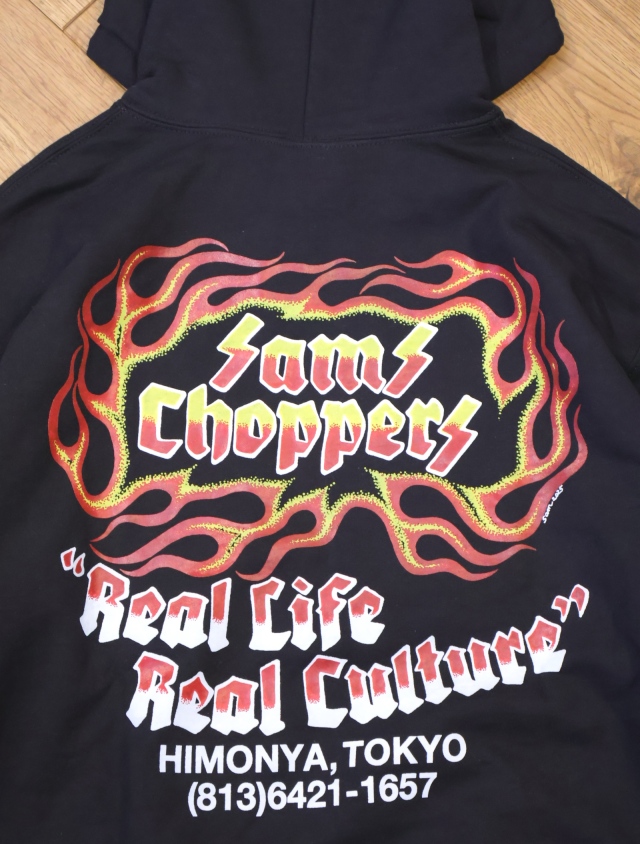 SAMS CHOPPERS Harley-Davidson パーカー SAMS MOTORCYCLE 「FLAMES HOODIE」 プルオーバースウェットパーカー
