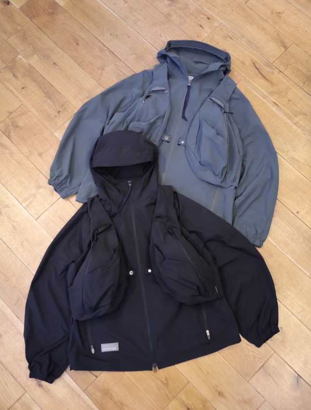 POLIQUANT × SEALSON　「THE SR1/DROP14 EXPERIMENTAL RECONTRUCTED 2-IN-1 JACKET」　2-IN-1 フーディージャケット