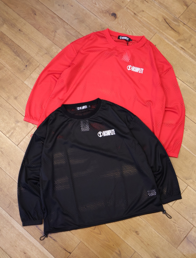 INCOMPLETE TOKYO 　「Mesh L/S Tee」　ロングスリーブ メッシュティーシャツ