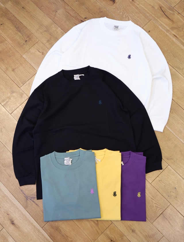 CALEE　　「VINTAGE TYPE NT LOGO L/S TEE」　　ドロップショルダーロングスリーブティーシャツ