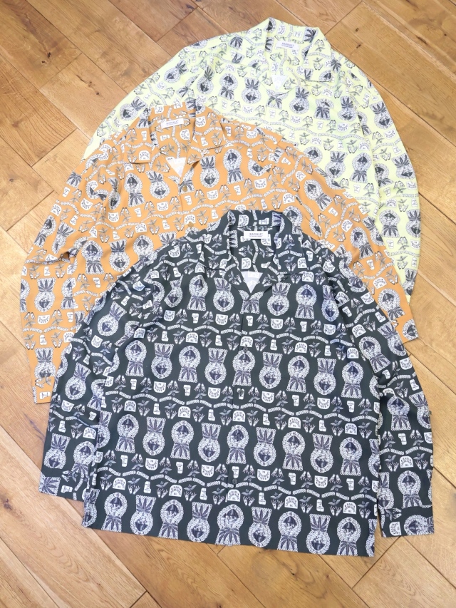 RADIALL　　「COMMUNE - OPEN COLLARED SHIRT L/S」　 レーヨン オープンカラーシャツ