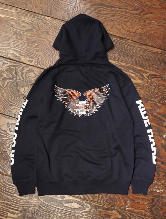PORKCHOP GARAGE SUPPLY 「B&S WING ZIP UP HOODIE」 ジップアップ