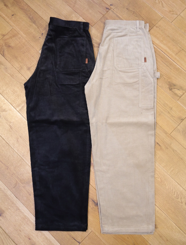 RADIALL　 「 BRICKS - WIDE FIT PAINTER PANTS」　ワイドフィット コーデュロイペインターパンツ