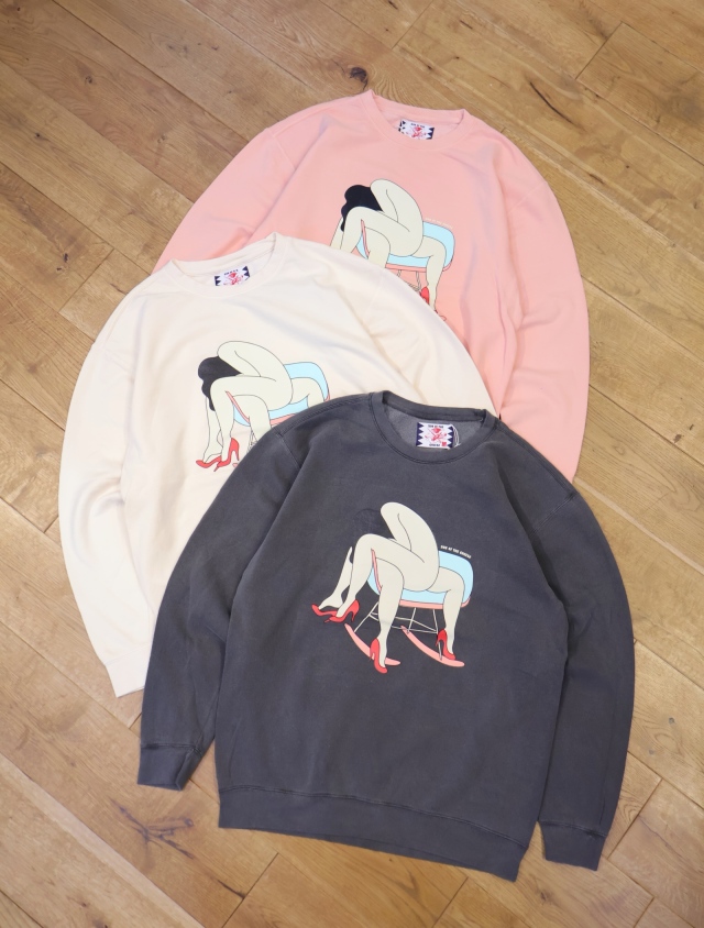 SON OF THE CHEESE × FUCCI　「FUCCI LEAVE ME ALONE SWEAT」プリントスウェットシャツ