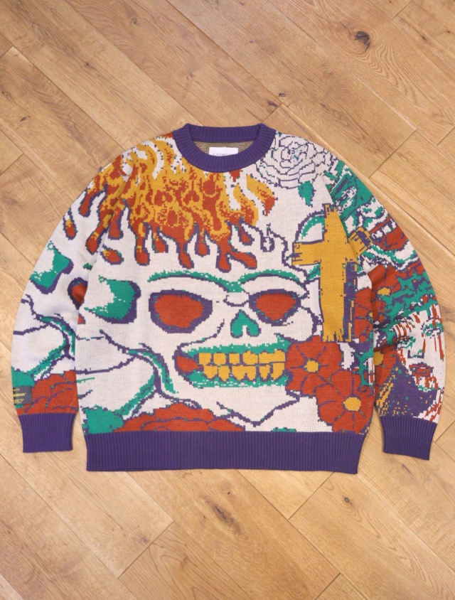 Black Weirdos タトゥージャカードセーター
