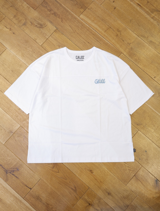 CALEE 「×SHELTECH®︎ LOGO FOOT BALL TEE ＜A TYPE>」 フットボールティーシャツ