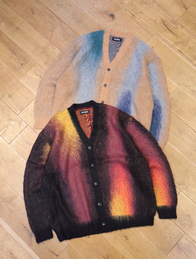 ROTTWEILER　「R9 PAINTED CARDIGAN」 　モヘアニットカーディガン