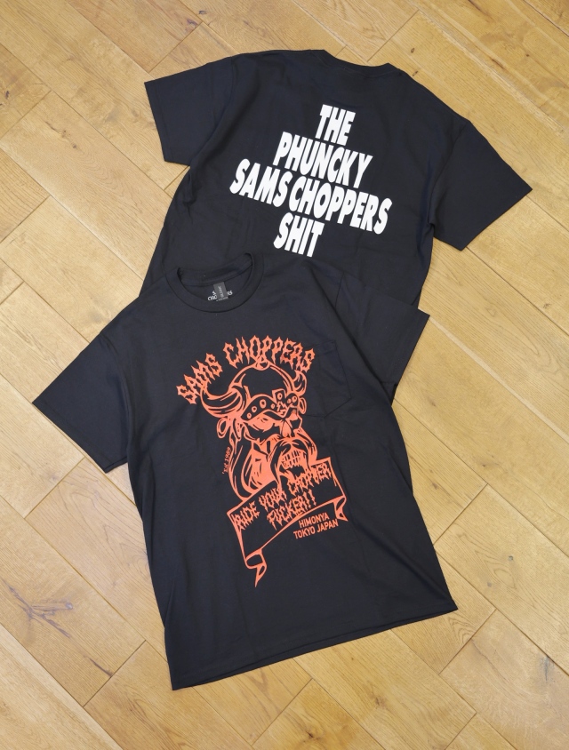 SAMS MOTORCYCLE 「SKULL TEE」 　プリントポケットティーシャツ