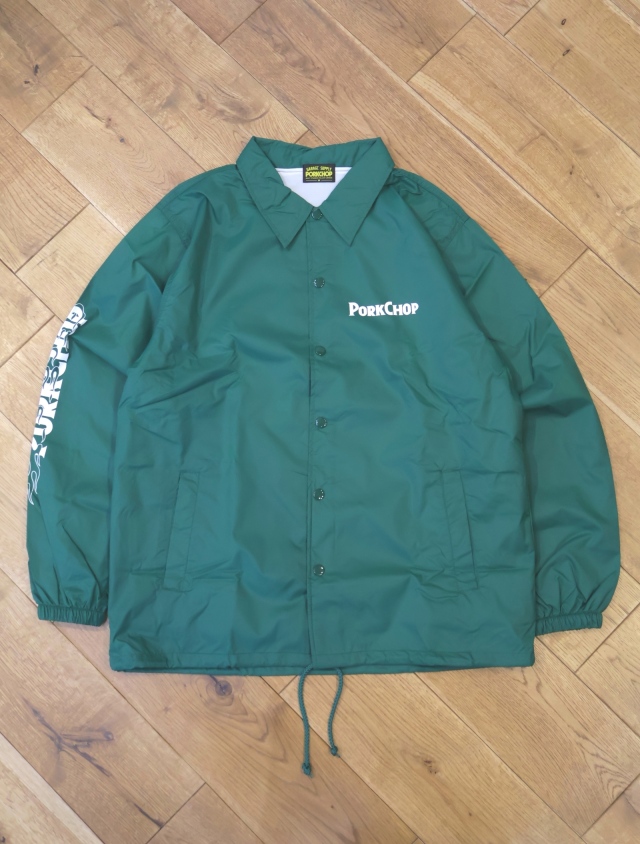 PORKCHOP GARAGE SUPPLY 「BURNING LOGO COACH JKT」 ナイロンコーチ