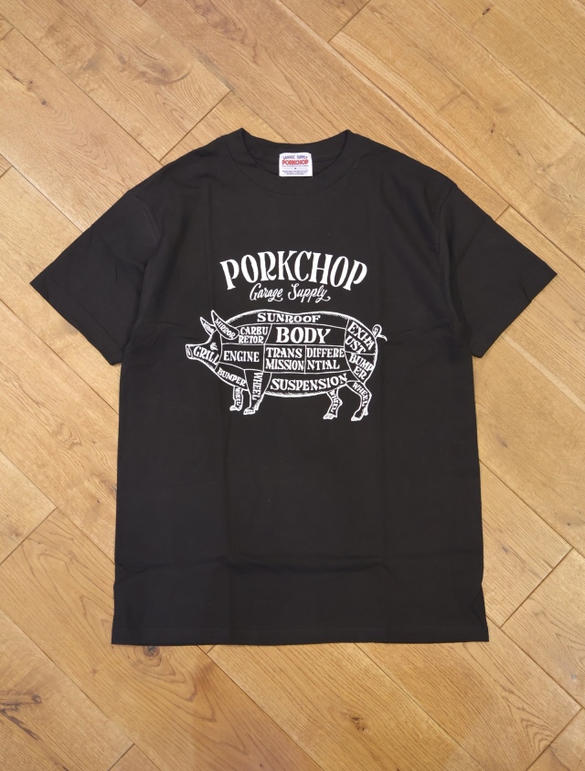 PORKCHOP GARAGE SUPPLY 「PORK FRONT TEE 25」 プリントティー