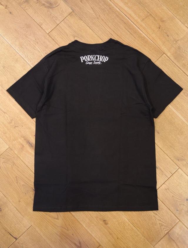 PORKCHOP 黒 Tシャツ 美品 PORKCHOP GARAGE SUPPLY ポークチョップガレージサプライ T