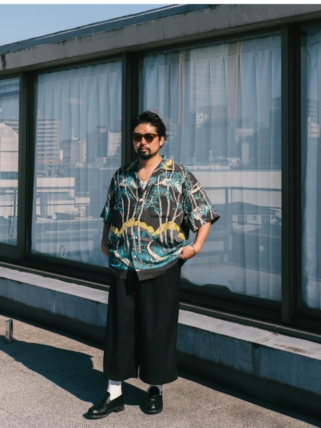 COOTIE Rayon Open Collar Shirt レーヨン　シャツ COOTIE (クーティー) Rayon Open Collar S/S Shirt (レーヨン