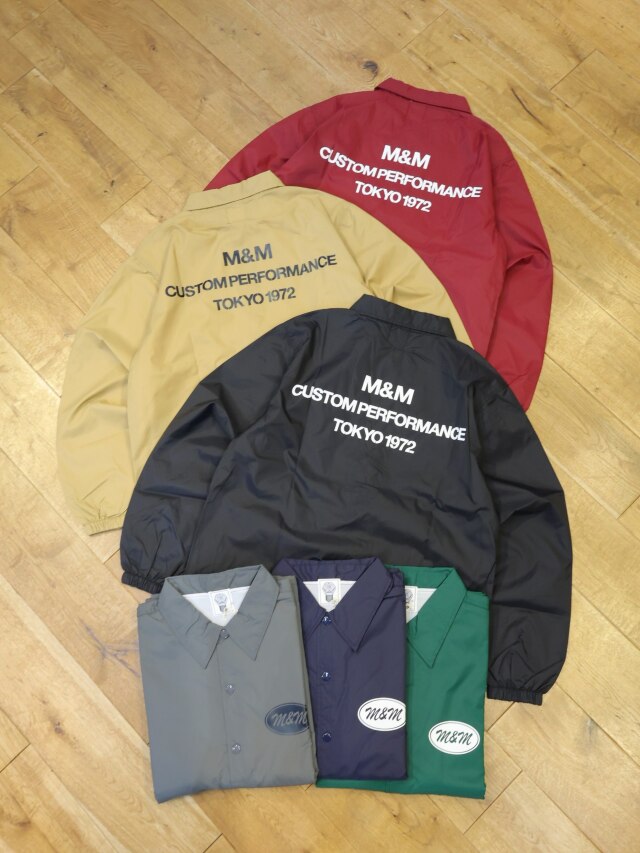 【9月29日 発売！】M&M CUSTOM PERFORMANCE  　「COACH JACKET」　ナイロンコーチジャケット