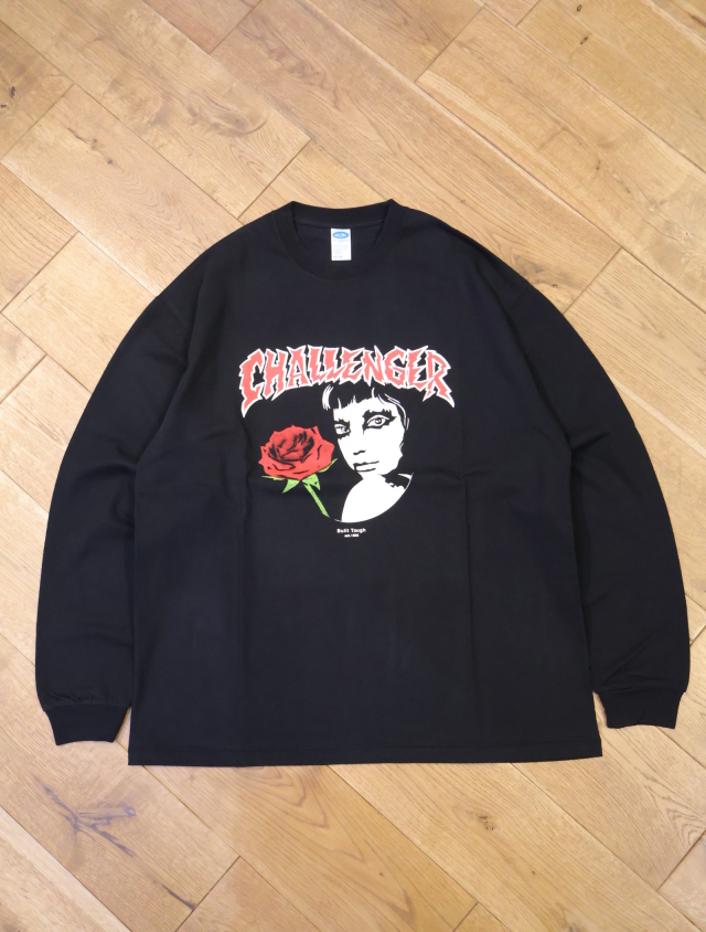 CHALLENGER  　「L/S ROSEGIRL TEE」　プリント ロングスリーブティーシャツ