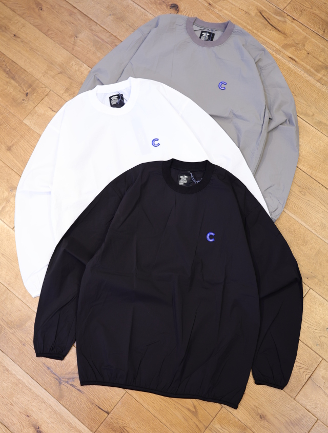 CHALLENGER　「L/S C PATCH WIND CREW 」　ナイロン クルーネックシャツ