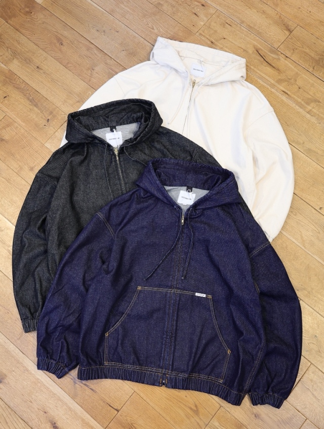 COOTIE　「12.5oz Denim Zip Up Hooded Jacket」　デニム ジップアップフーディージャケット