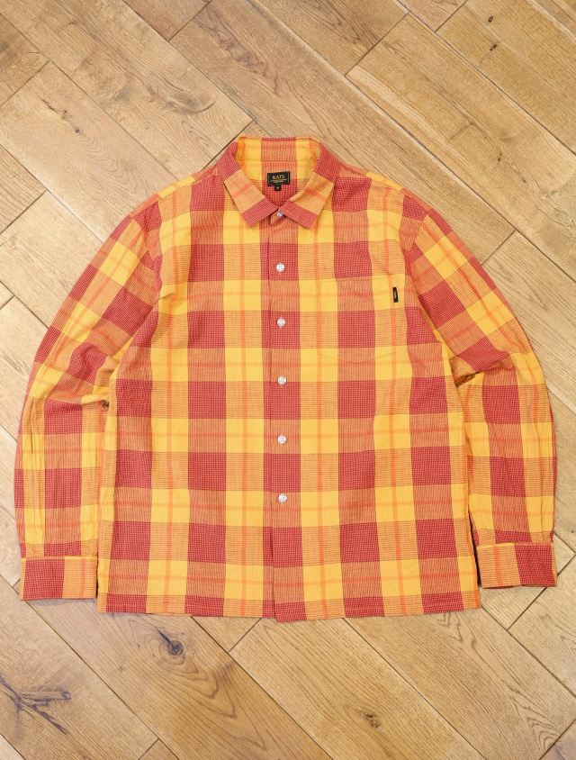 RATS　　「COTTON CHECK SHIRT」　　レギュラーカラーチェックシャツ