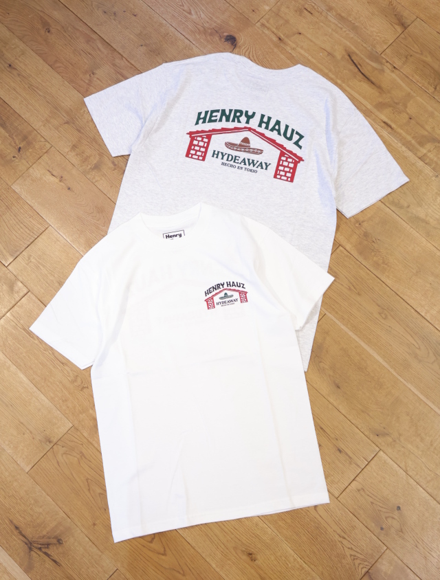 HENRY HAUZ　 「HH CREW」　プリントティーシャツ