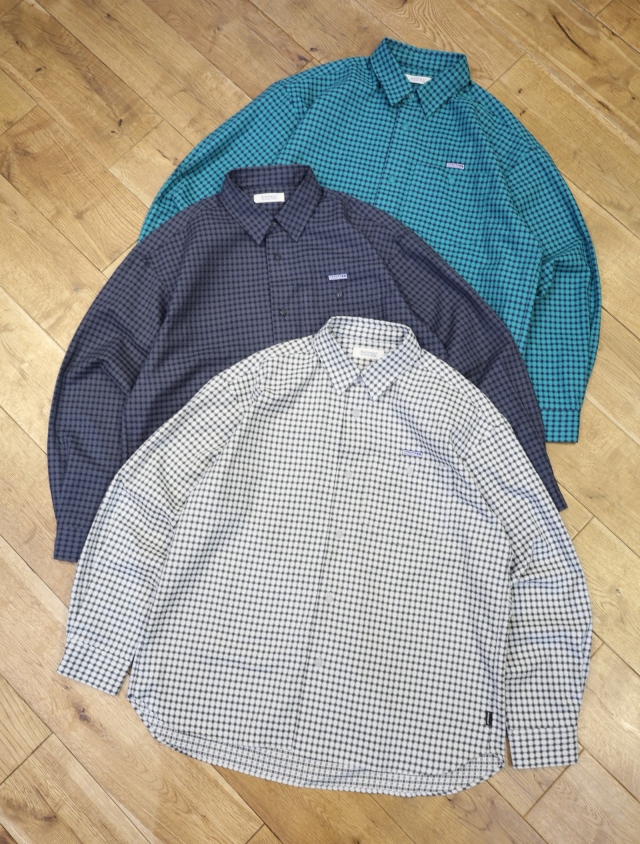 RADIALL　　「DIM - REGULAR COLLARED SHIRT L/S」　 ギンガムチェック レギュラーカラーシャツ