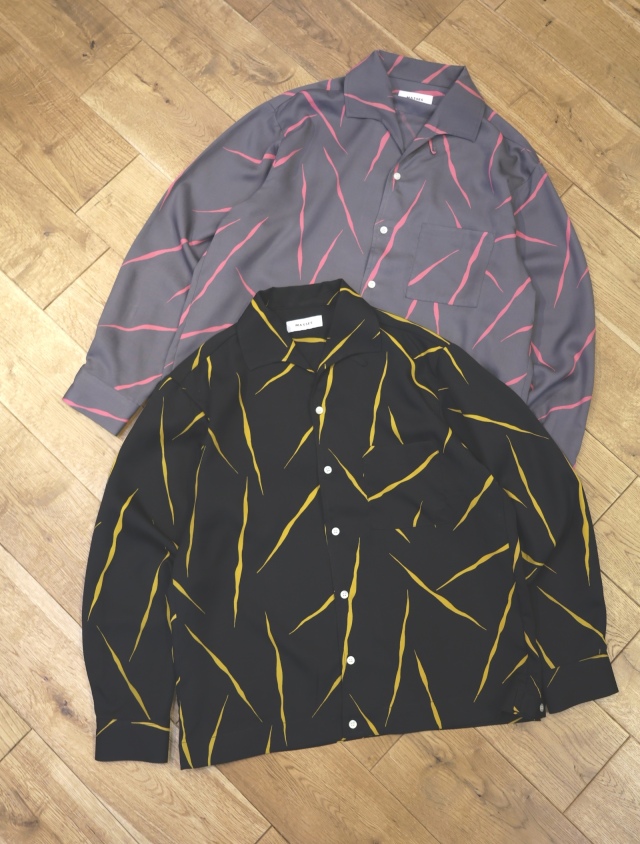 MASSES　「RAYON ITALIAN SHIRT」　レーヨン イタリアンカラーシャツ