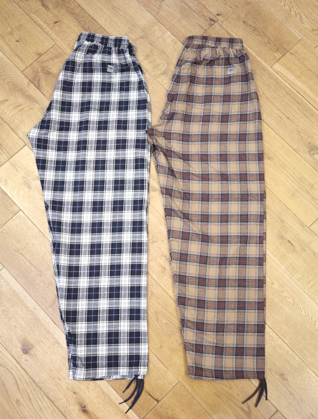 MINE 　「Flannel Easy Pants」　シームレス フランネルチェックイージーパンツ