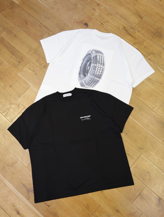 COOTIE 　「Print S/S Tee ( Tire with Chains )」　ワイドシルエット ティーシャツ