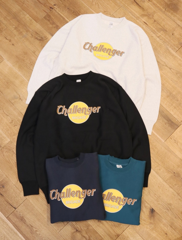 11360円新座販売 発注先 22AW CHALLENGER 90S LOGO C/N SWEAT 黒