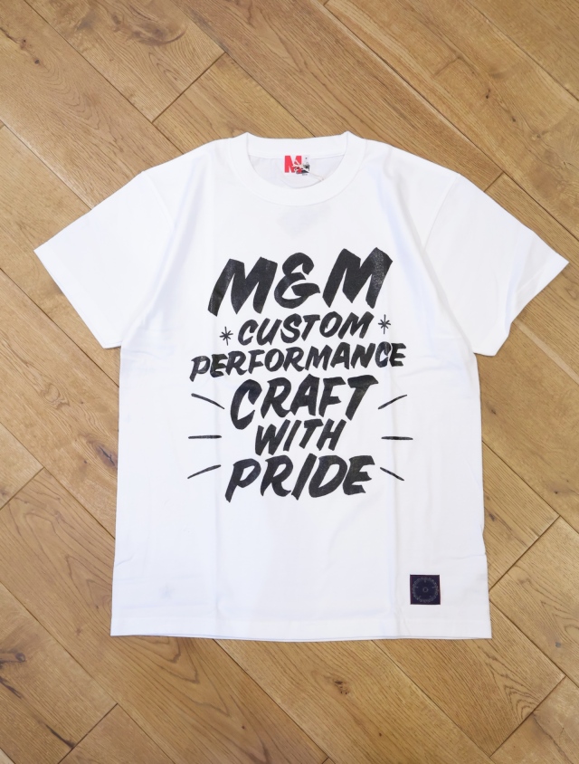 M&M CUSTOM PERFORMANCE 「Brush Sign Tee」 プリントティーシャツ