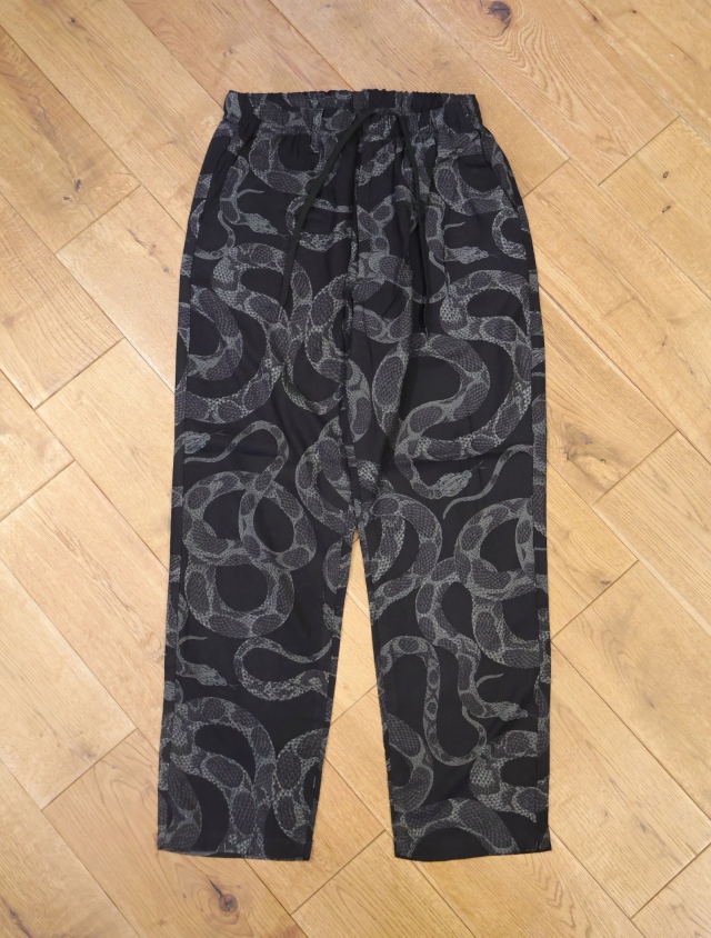 【EXCLUSIVE ITEM !! 】CALEE　　「R/P ALLOVER SNAKE PATTERN EASY TROUSERS ＜EXCLUSIVE＞ 」　イージーパンツ