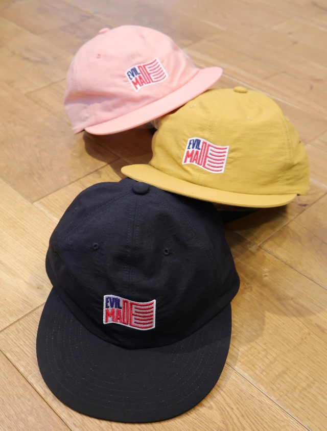 EVILACT 　　「EVIL MADE FLAG CAP」　ナイロン アジャスターキャップ