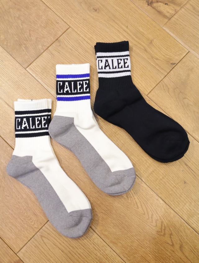 CALEE 　「JACQUARD PILE LINE SOCKS」　パイルソックス