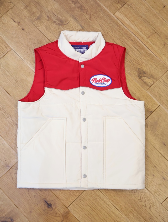 PORKCHOP RACING VEST レーシングベスト ポークチョップ PORKCHOP GARAGE SUPPLY - RACING VEST (BLUE×BLACK